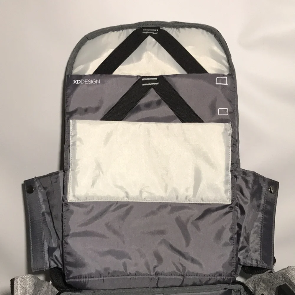 Xd Design Bobby Original Anti Theft Backpack Grey and Black Colors
